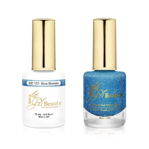 iGel Gel & Polish Duo, DD157 - Blue Mosaic