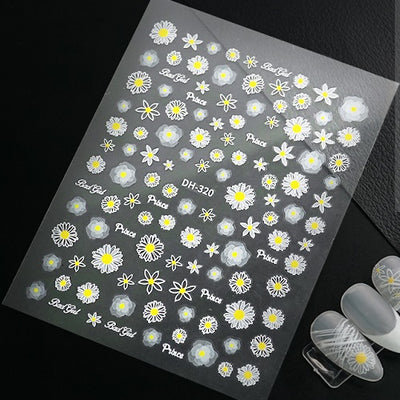 Nail Decal Sticker Flowers - DH320