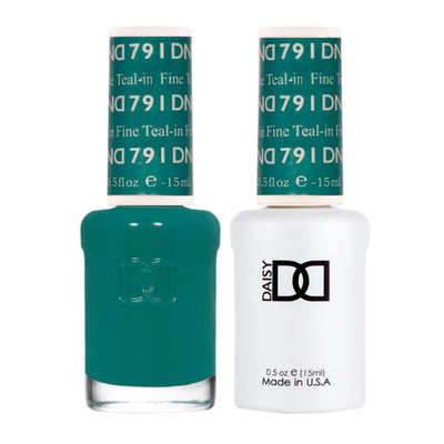 791 FIne Teal-in Gel & Polish Duo by DND