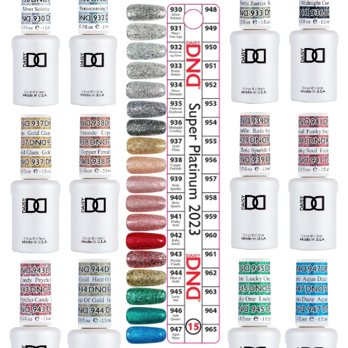 Super Platinum Gel Collection Swatch 15 By DND 