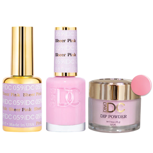 59 Sheer Pink Trio By DND DC