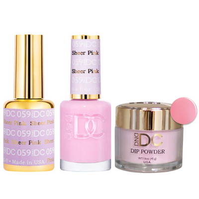 59 Sheer Pink Trio By DND DC