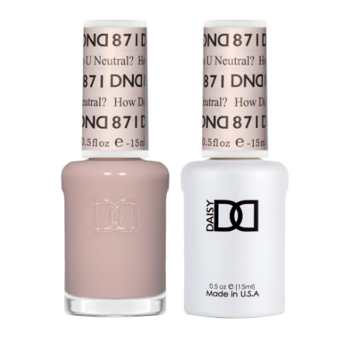 871 How Do U Neutral? Gel & Polish Duo by DND – Nail Company Wholesale ...