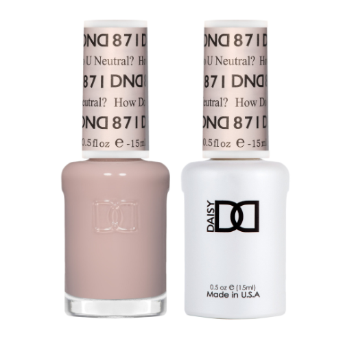 871 How Do U Neutral? Gel & Polish Duo by DND