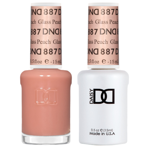 887 Glass Peach Gel & Polish Duo by DND