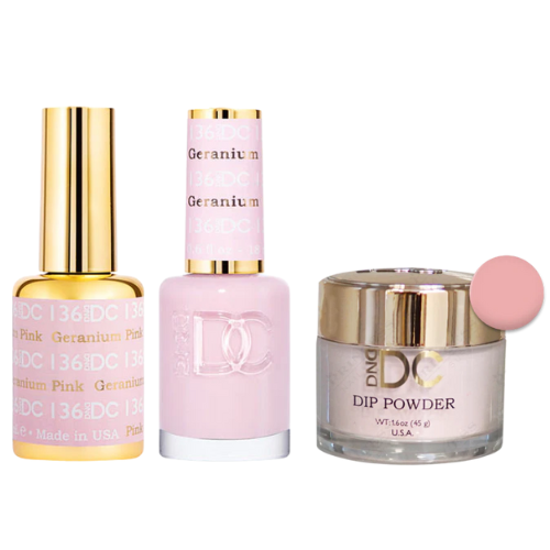 136 Geranium Pink Trio By DND DC