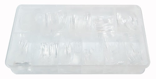 DND Pre-Made Nail Tip Box - Clear tips