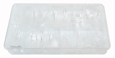 DND Pre-Made Nail Tip Box - Clear tips