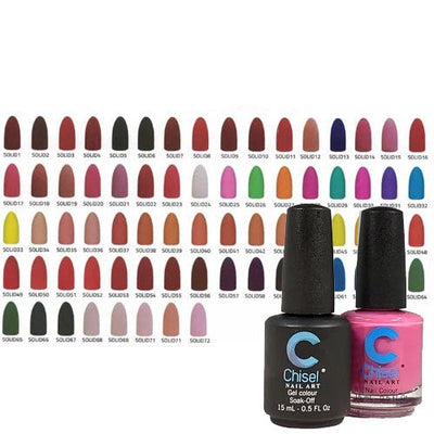 Chisel Matching Gel + Lacquer Duo Solid Collection - 100 Colors