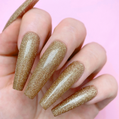 Hands wearing 5017 Dripping Gold All-in-One Trio by Kiara Sky