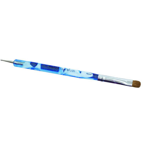 French Blue Marble Brush