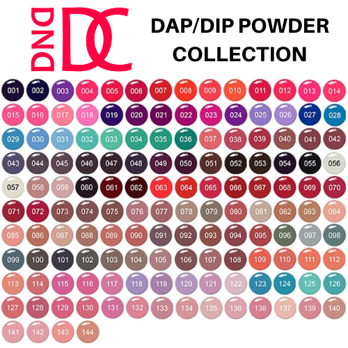 DND DC Dap & Dip Powder Full Collection - 144 Colors