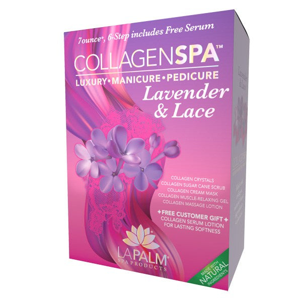 Lavender & Lace Collagen Spa 6 step Kit By Lapalm