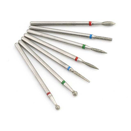 7 Piece Mix Cuticle Ball and Undernail Combo Drill Bit Set