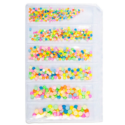 Mixed Crystal Flatback Assorted Pack - Glow in the Dark Neon Crystals