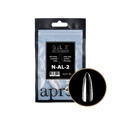 Natural Long Almond 2.0 Refill Tips Size #2 By Apres