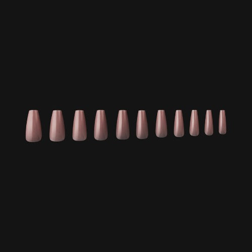 Sample of Medium Coffin Neutral Tips By Apres