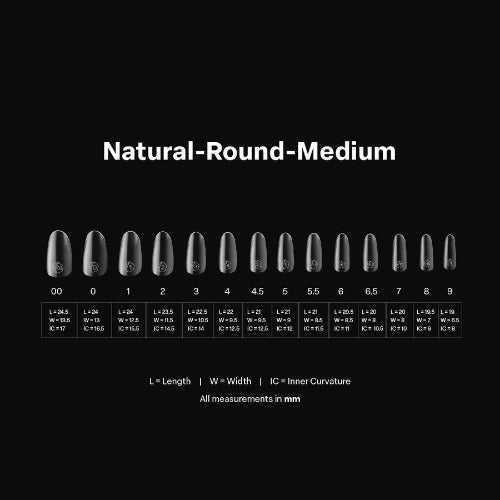 Apres Gel-X Tips 2.0 (600pc) - Natural Medium Round