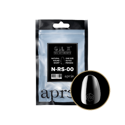 Natural Short Round 2.0 Refill Tips Size #00 By Apres