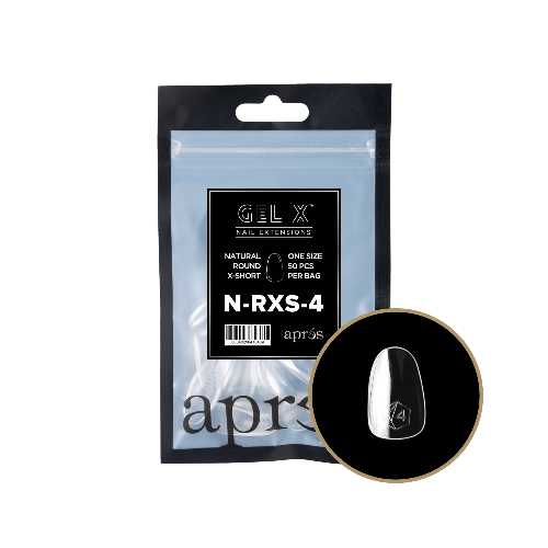 Natural Extra Short Round 2.0 Refill Tips Size #4 By Apres