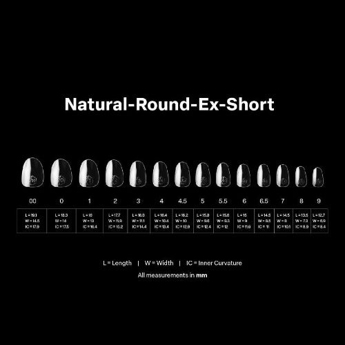 Example of Natural Extra Short Round 2.0 Tips (600pc) By Apres