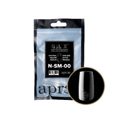 Natural Medium Square 2.0 Refill Tips Size #00 By Apres