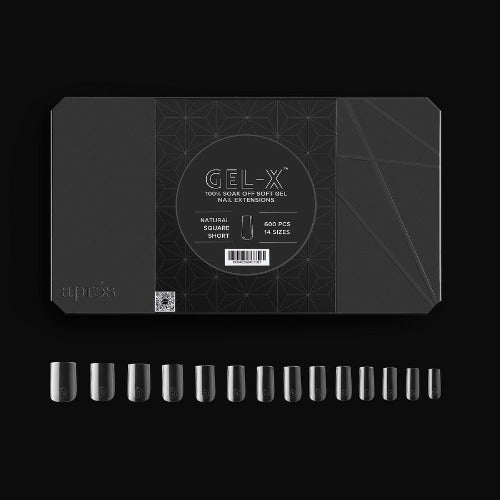 Sample of Natural Short Square 2.0 Tips By Apres