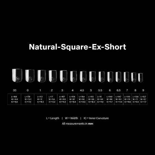 Example of Natural Extra Short Square 2.0 Tips By Apres