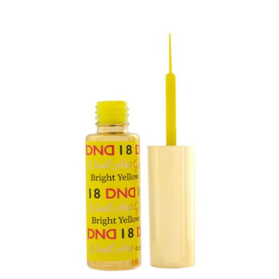 DND Nail Art Gel Liner - 18 Bright Yellow
