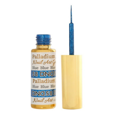 DND Nail Art Gel Liner Palladium - 58 Blue