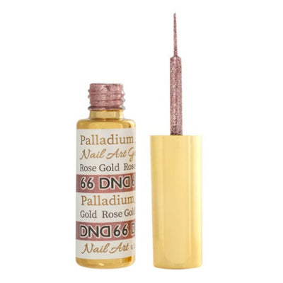 DND Nail Art Gel Liner Palladium - 66 Rose Gold