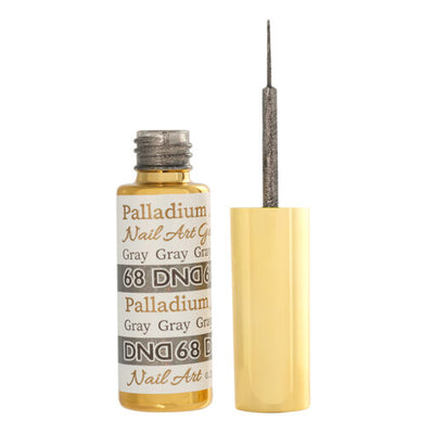 DND Nail Art Gel Liner Palladium - 68 Gray