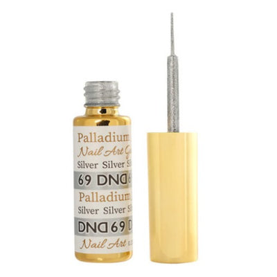 DND Nail Art Gel Liner Palladium - 69 Silver