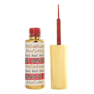 DND Nail Art Gel Liner Palladium - 71 Red
