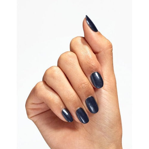 hands wearing F009 Midnight Mantra Gel Polish by OPI