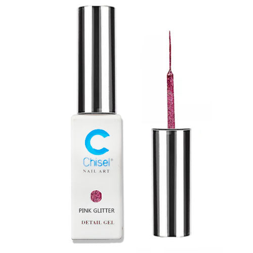 Pink Glitter Nail Art Gel by Chisel