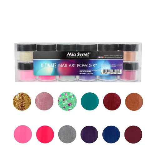 Ultimate Acrylic Powder Collection 12pc By Mia Secret