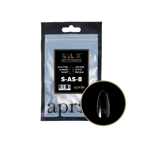 Short Almond 2.0 Refill Tips Size #8 By Apres