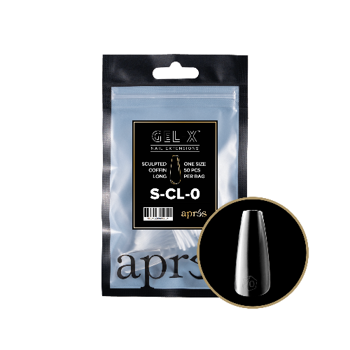 Sculpted Long Coffin 2.0 Refill Tips Size #0 By Apres