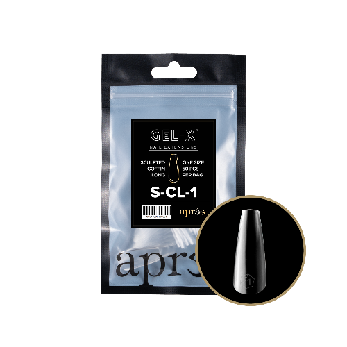 Sculpted Long Coffin 2.0 Refill Tips Size #1 By Apres