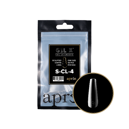 Sculpted Long Coffin 2.0 Refill Tips Size #4 By Apres