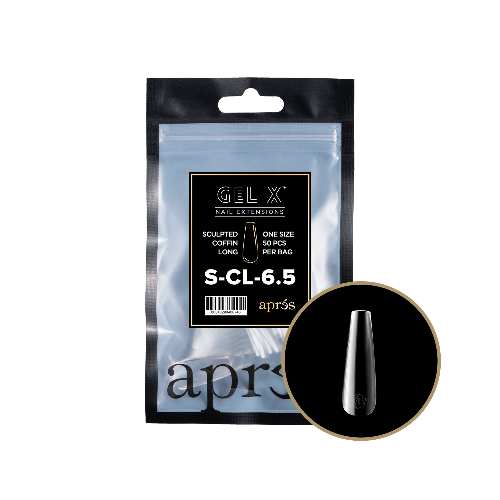 Sculpted Long Coffin 2.0 Refill Tips Size #6.5 By Apres