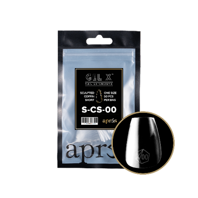 Sculpted Short Coffin 2.0 Refill Tips Size #00 By Apres