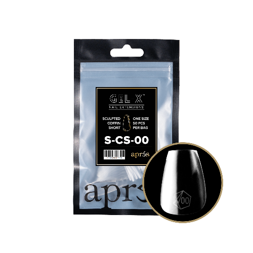 Sculpted Short Coffin 2.0 Refill Tips Size #00 By Apres