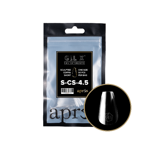 Sculpted Short Coffin 2.0 Refill Tips Size #4.5 By Apres