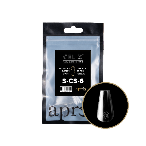Sculpted Short Coffin 2.0 Refill Tips Size #6 By Apres