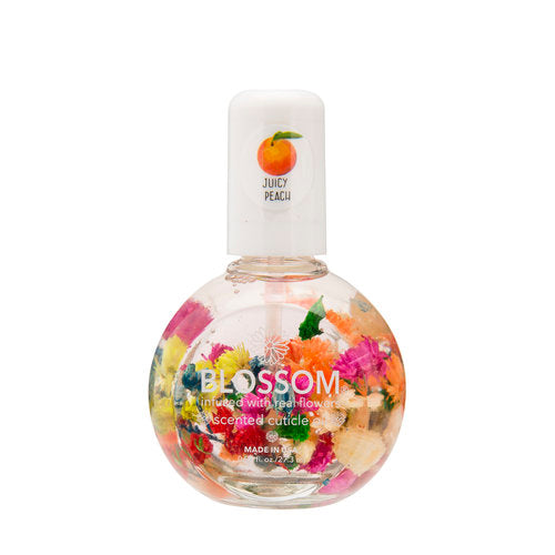 Blossom Scented Cuticle Oil (0.92 oz) infused with REAL flowers -  Juicy Peach