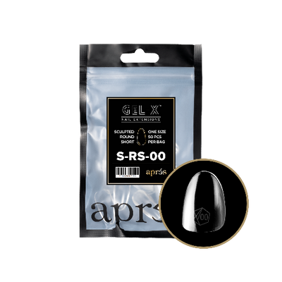 Sculpted Short Round 2.0 Refill Tips Size #00 By Apres