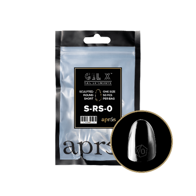 Sculpted Short Round 2.0 Refill Tips Size #0 By Apres
