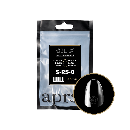 Sculpted Short Round 2.0 Refill Tips Size #0 By Apres